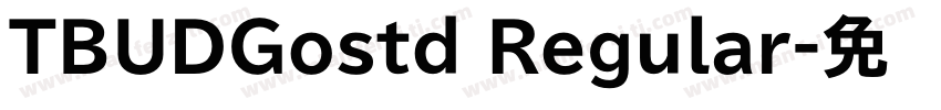 TBUDGostd Regular字体转换